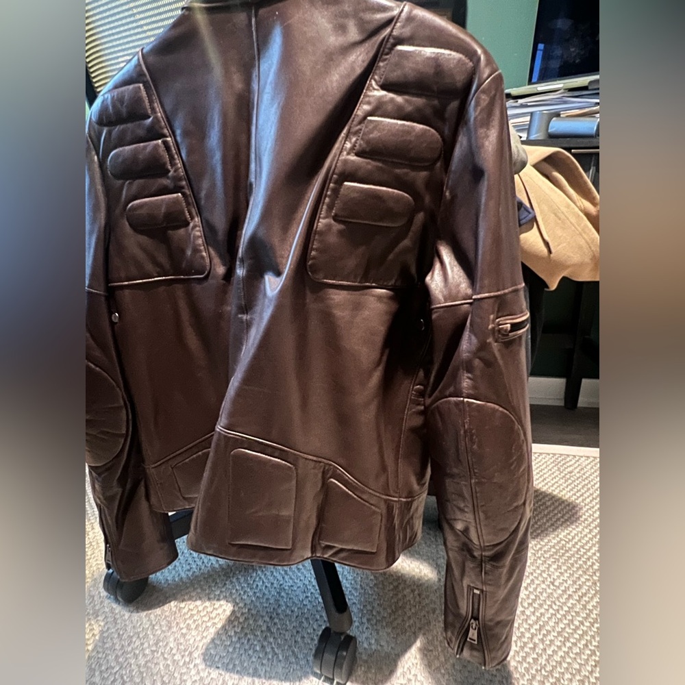 Ralph Lauren Men's Dark Brown Leather Jacket - Picture 8 of 8